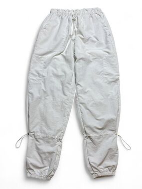 White Cargo Pants Adjustable Waist Womens Size XS High Waisted
